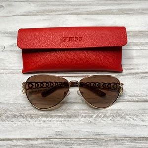 GBG Chain Temple Wrap Gradient Women’s Sunglasses